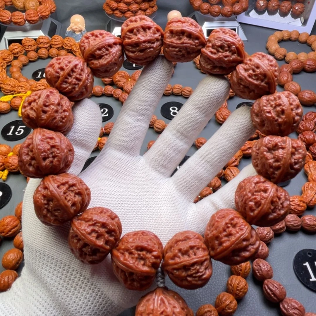 手串文玩核桃野生核桃霸王龙京八棱秋子手持