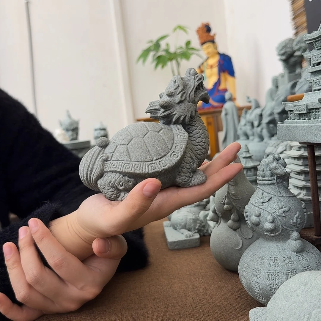 石材青砂石大号龙龟