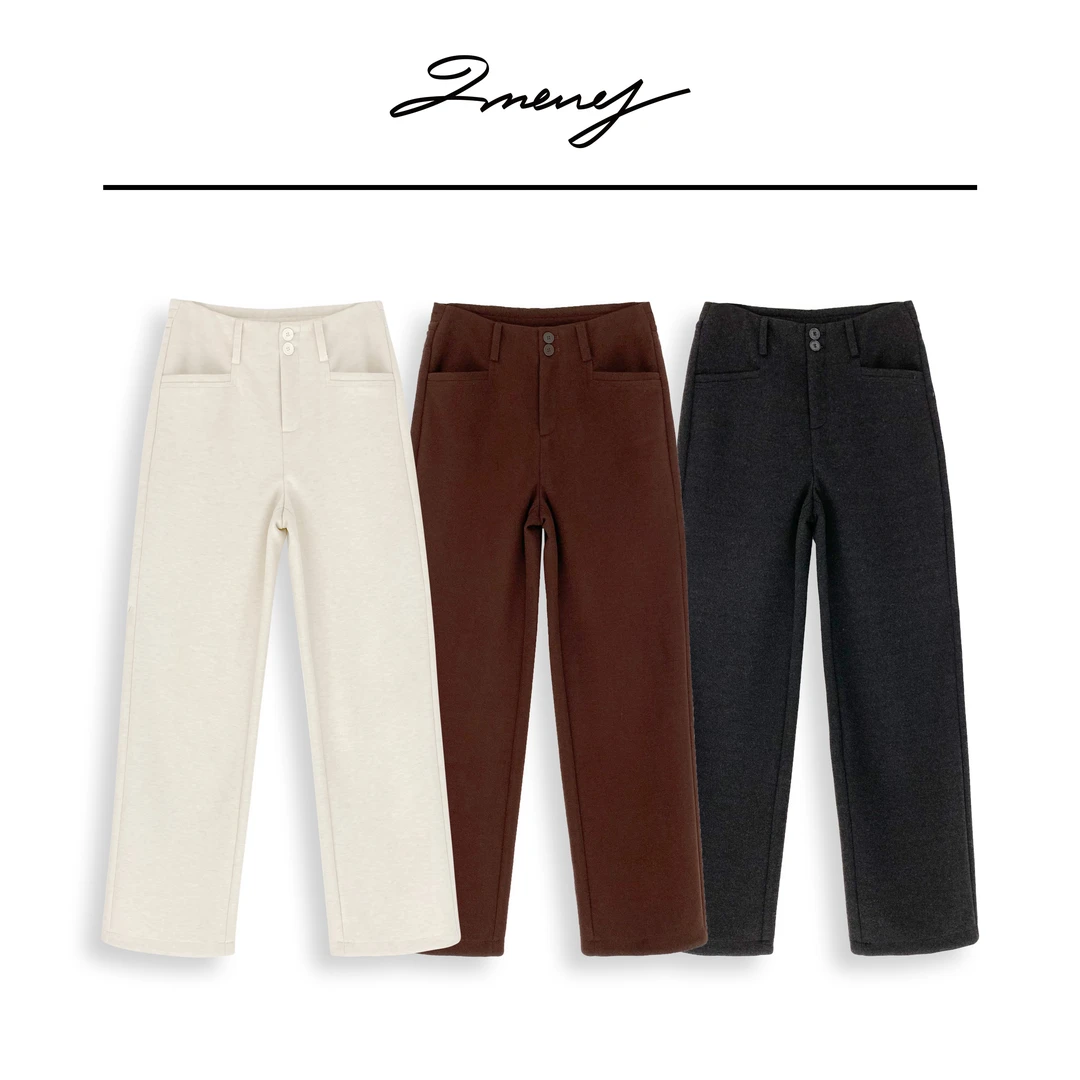 LMENY【清】女绅主义~西装裤女冬季时尚小香窄版直筒裤24DK006