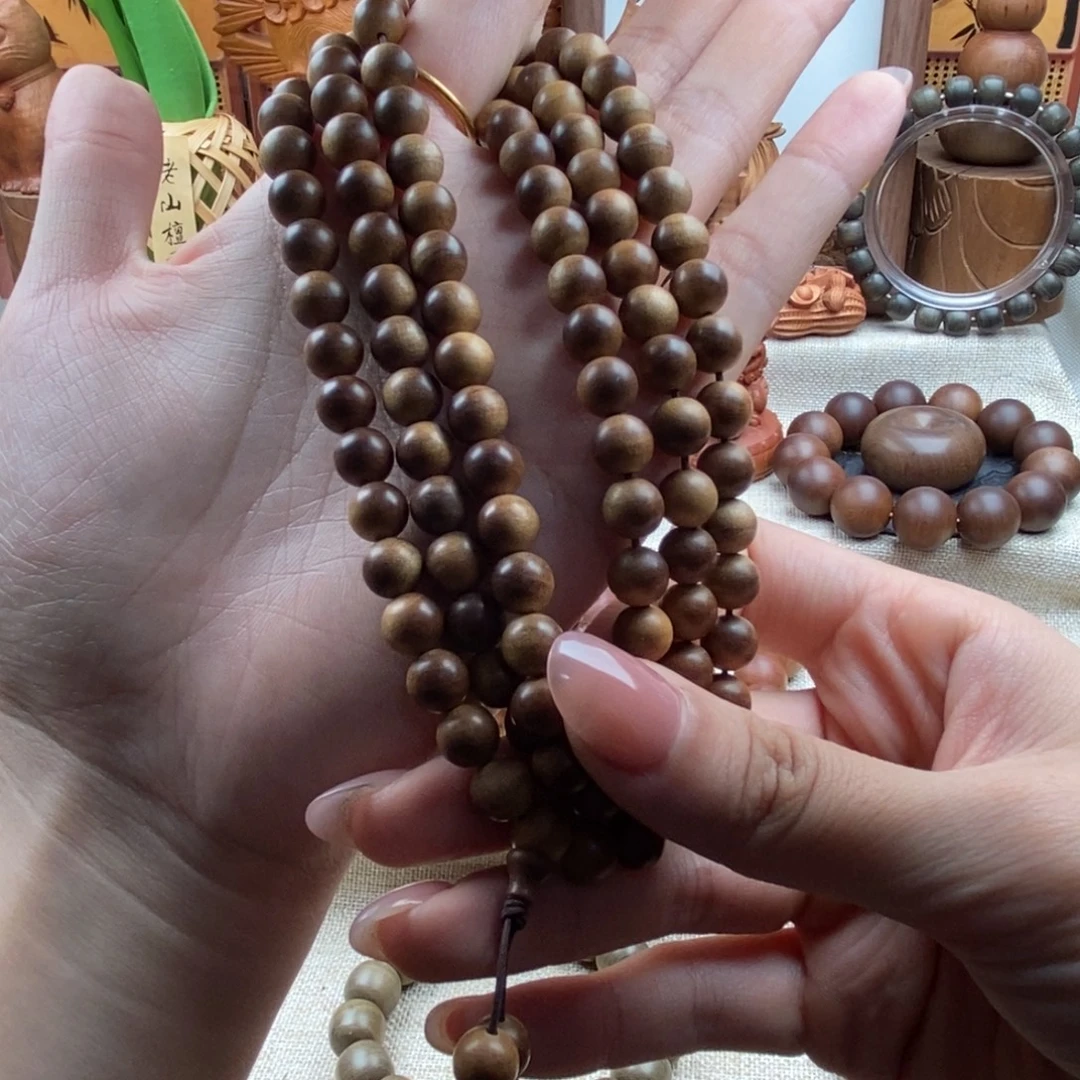 檀香木手串/手链迈索尔，老山檀香，奶香08