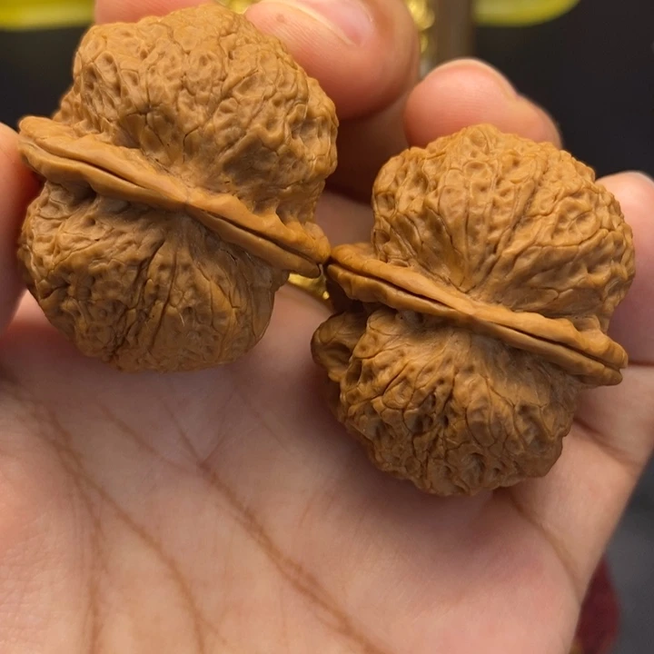 文玩核桃把件40尺饕餮52克