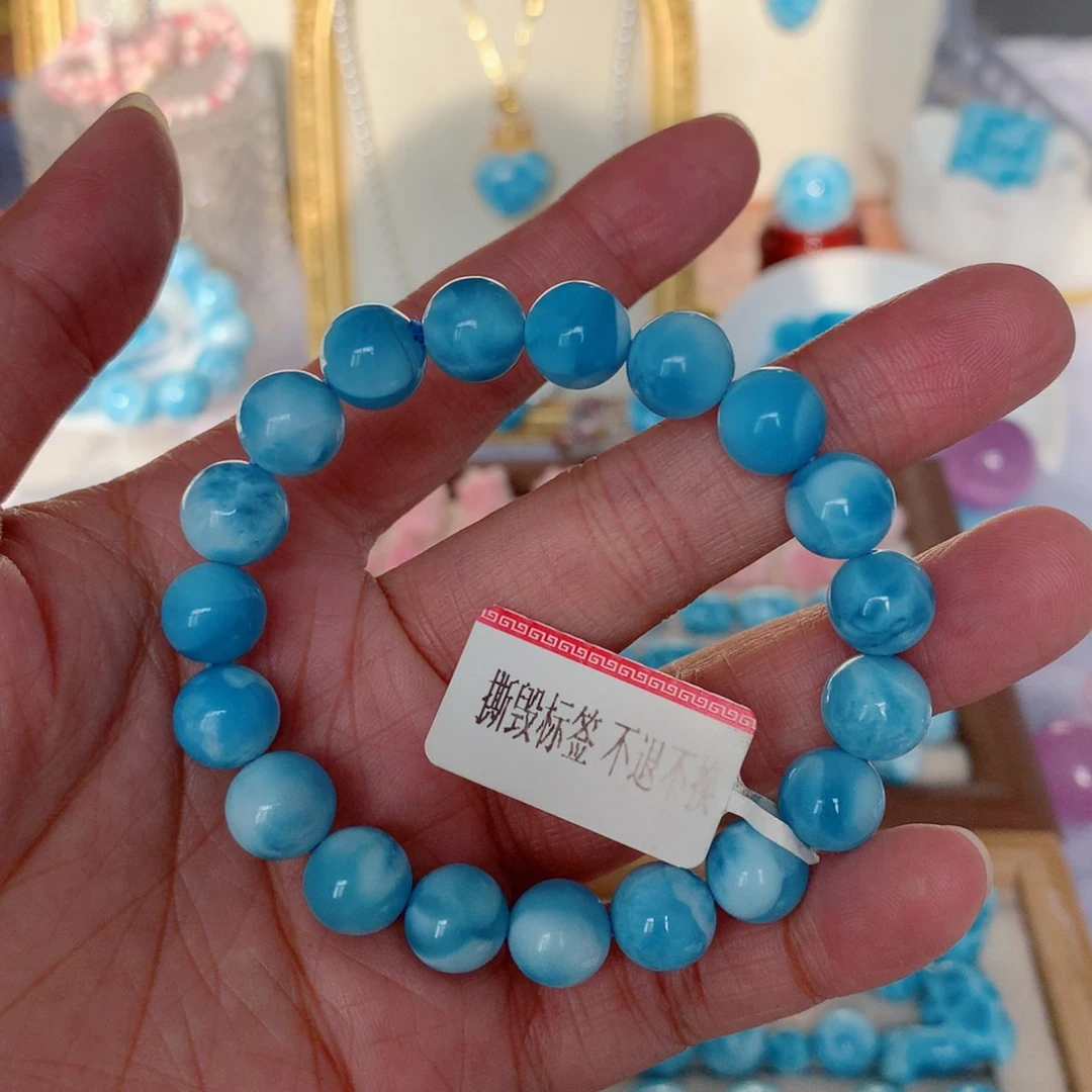 针钠钙石（海纹石）未镶嵌珠宝奇石