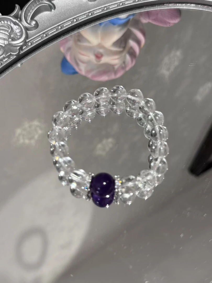 【天然水晶】1005白水晶➕乌拉圭手链-多样性发其一【直播推荐】