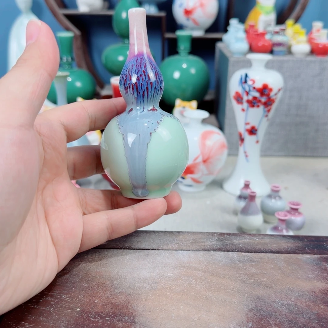 陶瓷手工小花器摆件