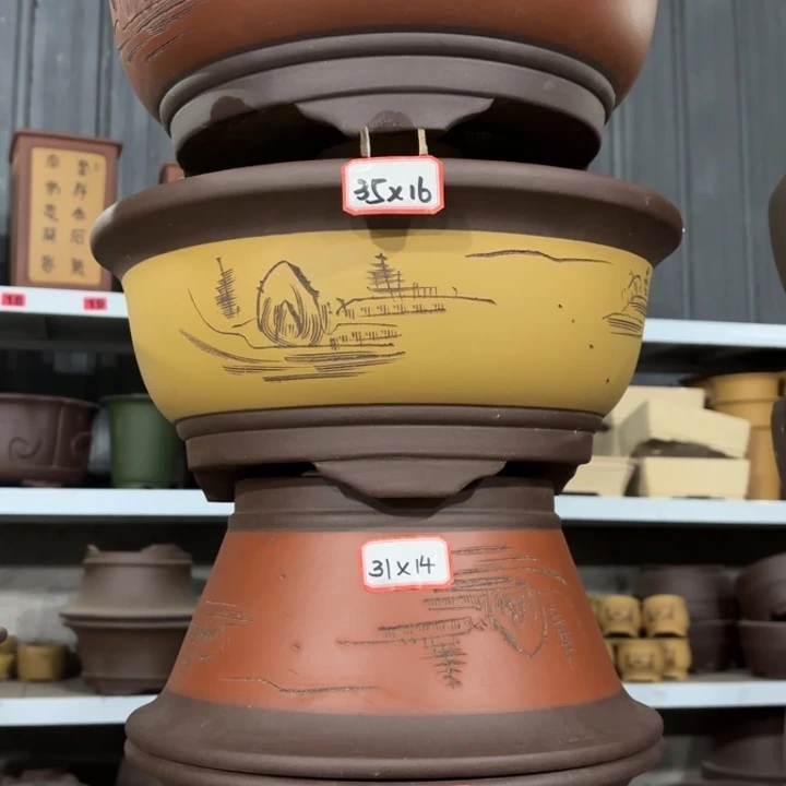 花盆紫砂100-4。