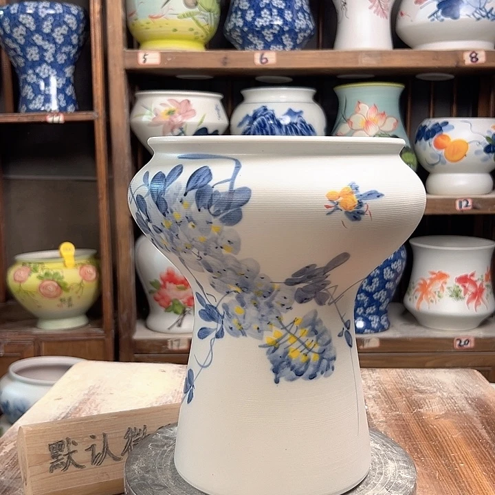 陶蘑菇兰兰紫藤陶瓷陶瓷