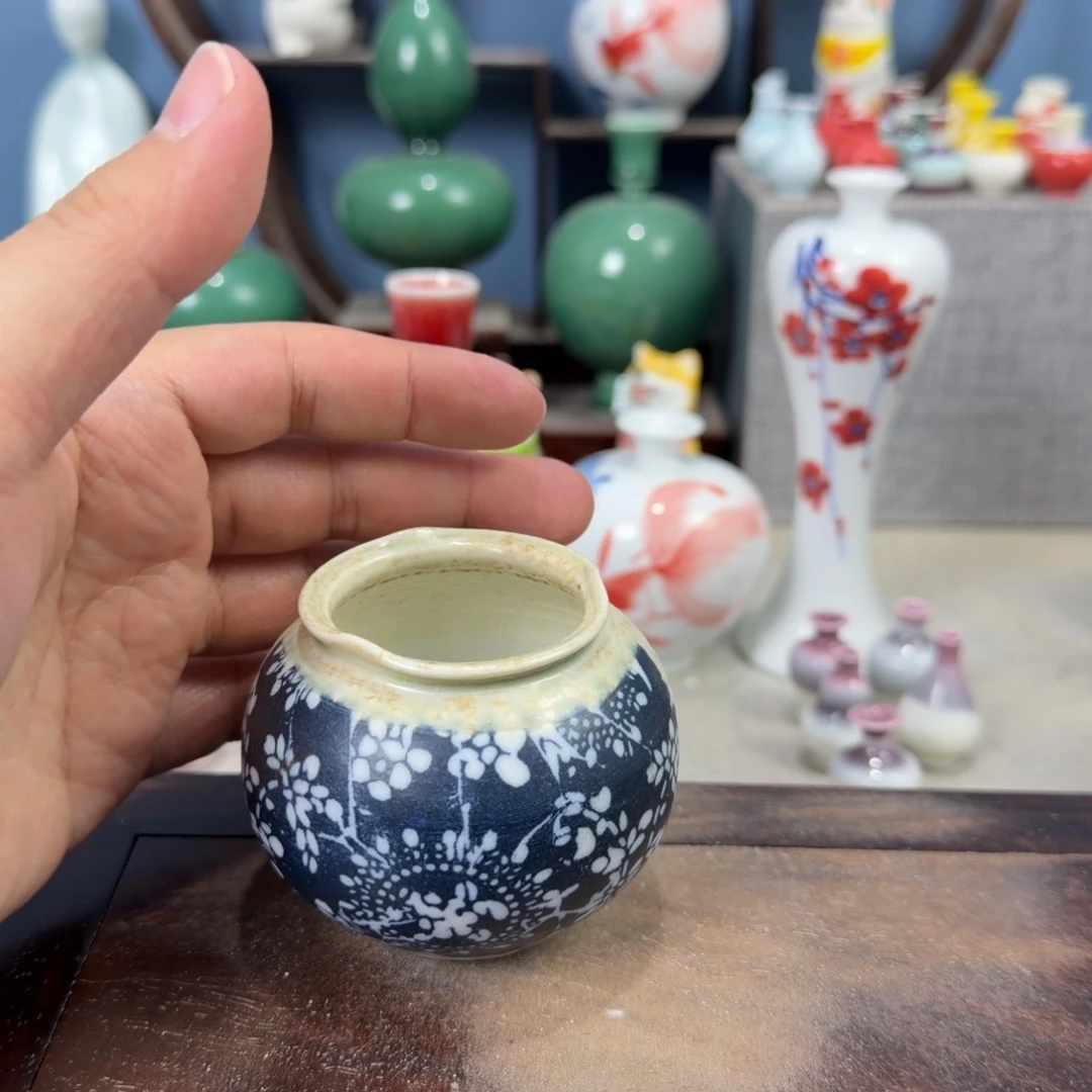 陶瓷手工小花器摆件