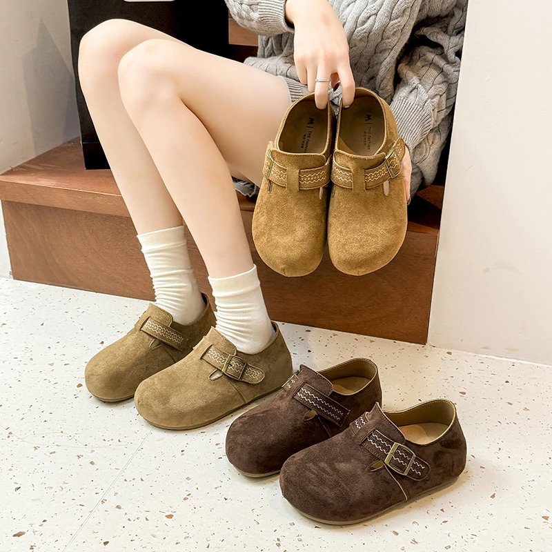 5CM厚底内增高软底勃肯鞋2025新款休闲时尚厚底女鞋T209-1