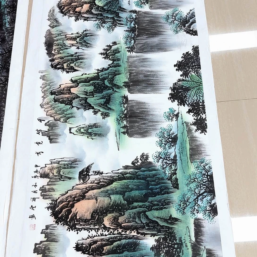 关***号国画国画作品展，国画作品