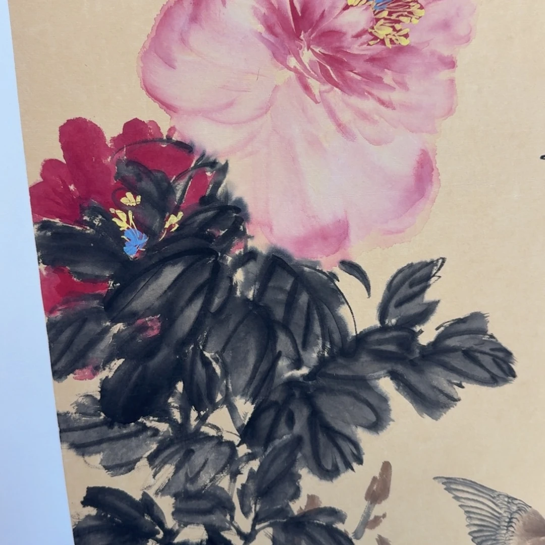 国画纯手绘山水花鸟作品