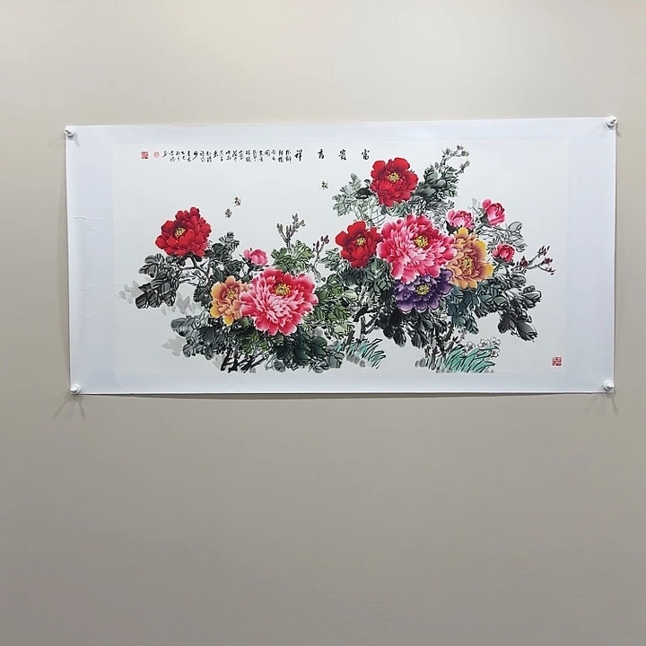 国画精品纯手绘8平尺