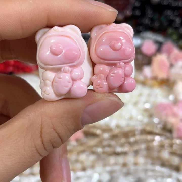 大理石磁石一个大耳朵兔子