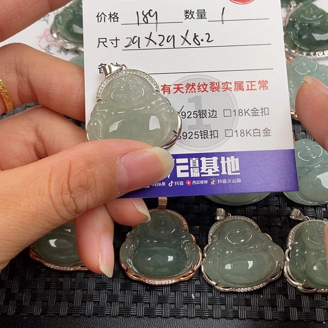 翡翠银S925镶嵌颈饰