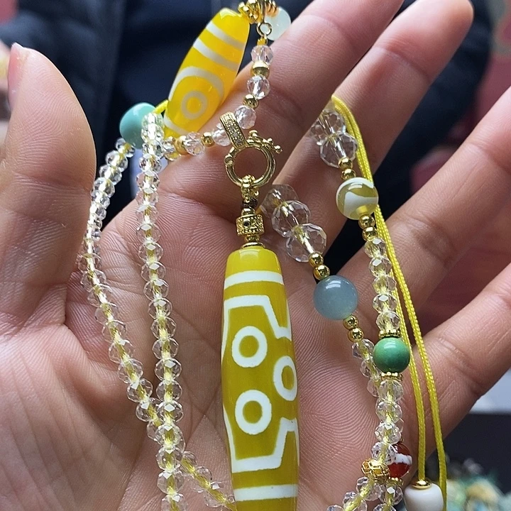 玛瑙/玉髓合金颈饰