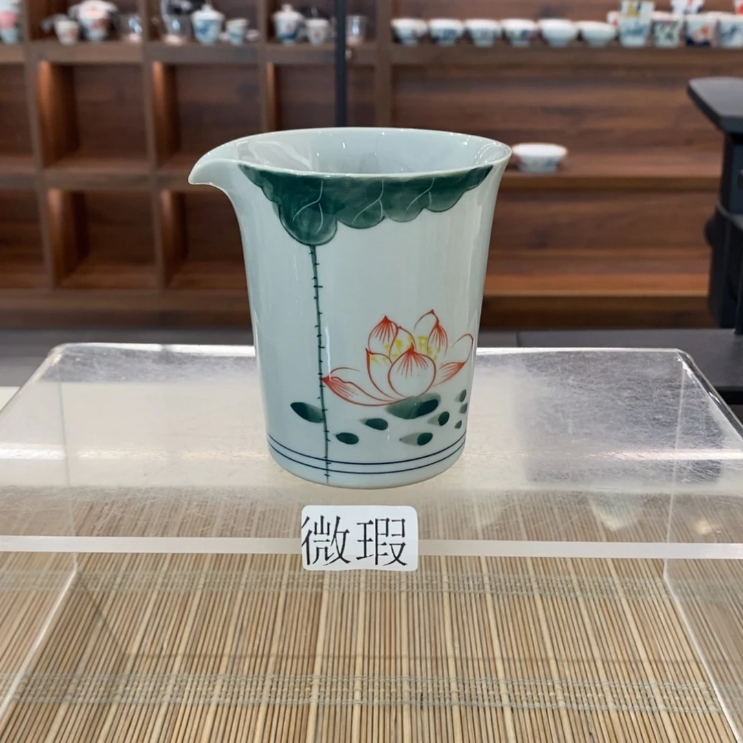釉下彩老陶泥手工绘制