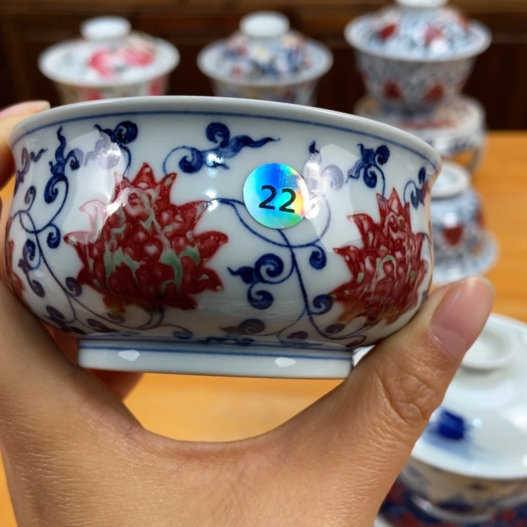 手绘现代茶具非古董