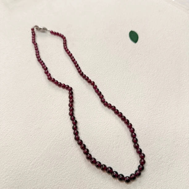 【六六中古】孤品复古石榴石项链ew883链长41