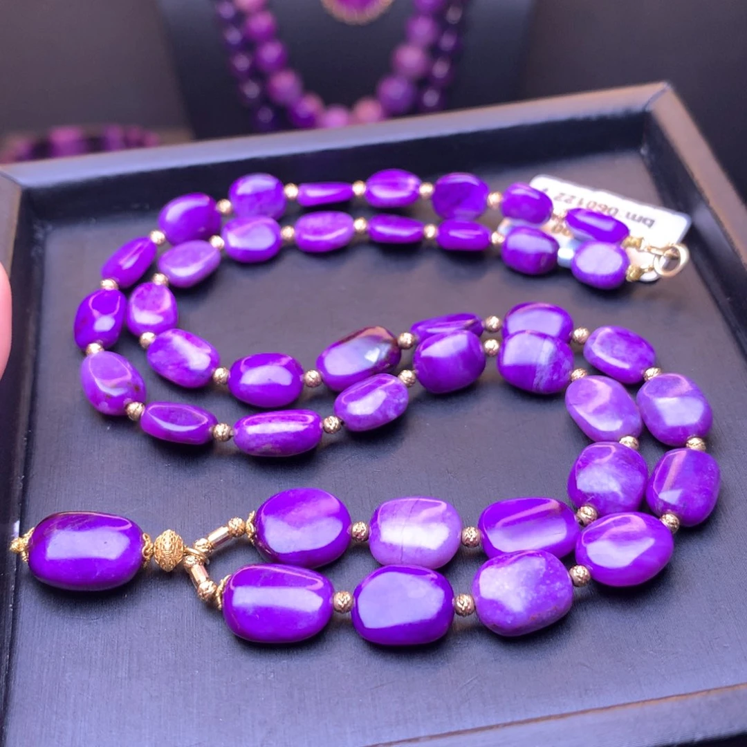 苏纪石（舒俱来）项链18K金镶嵌