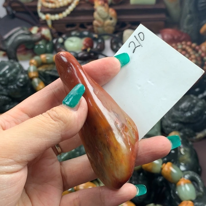 岫岩河磨玉（透闪石质玉）把件未镶嵌