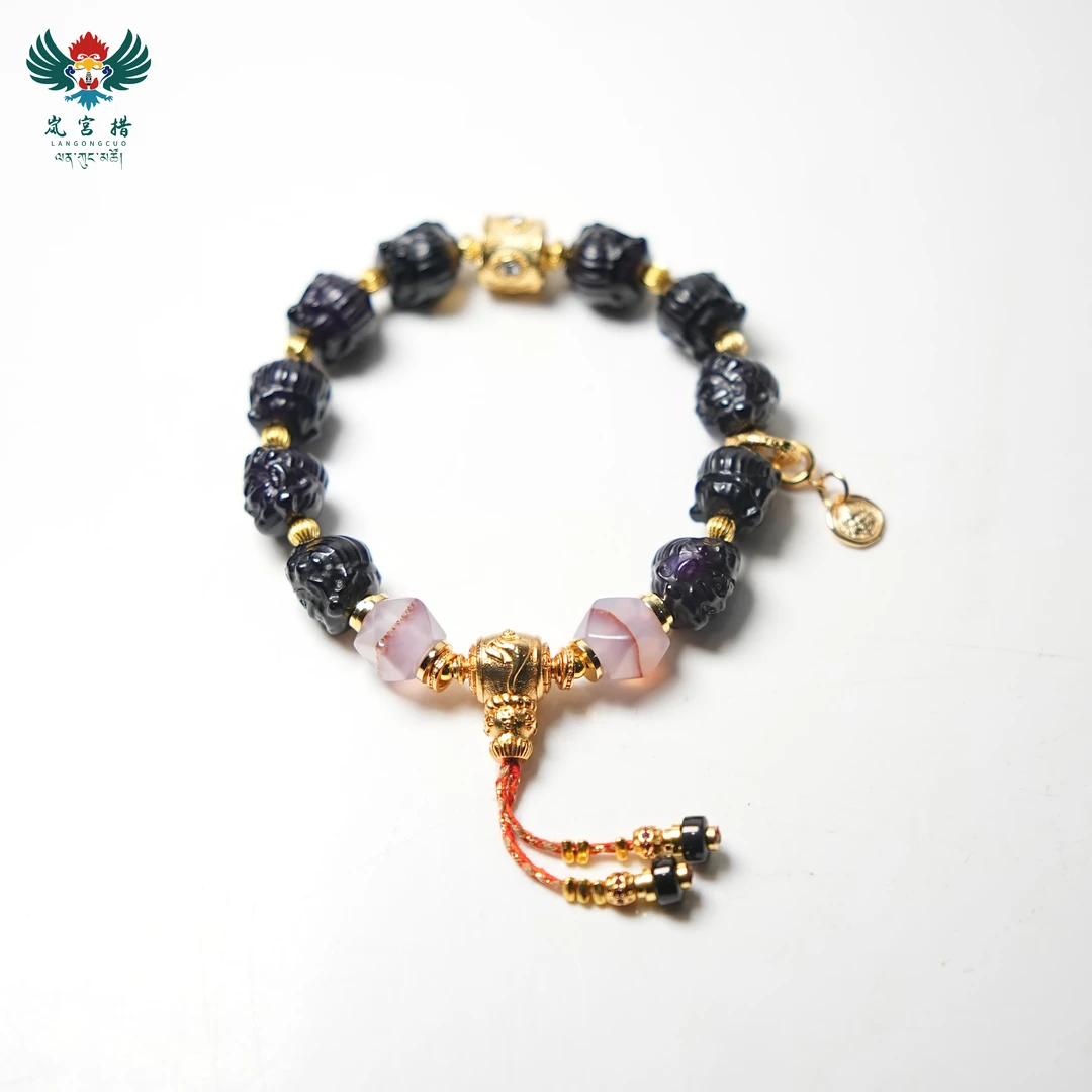 岚宫措｜黑CC多宝天珠手链 G023