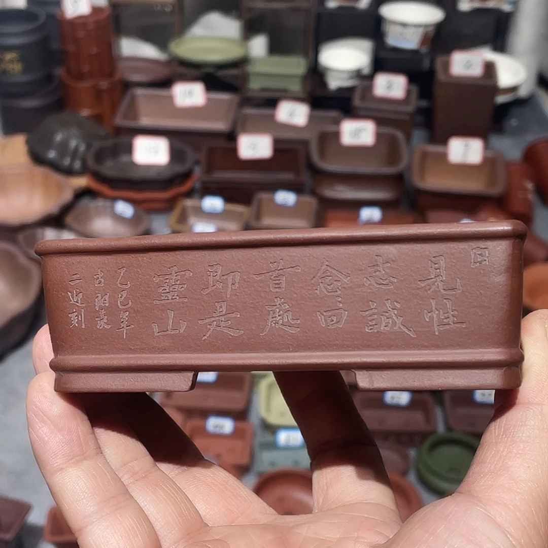 紫砂紫砂小盆10.5*6*2.8