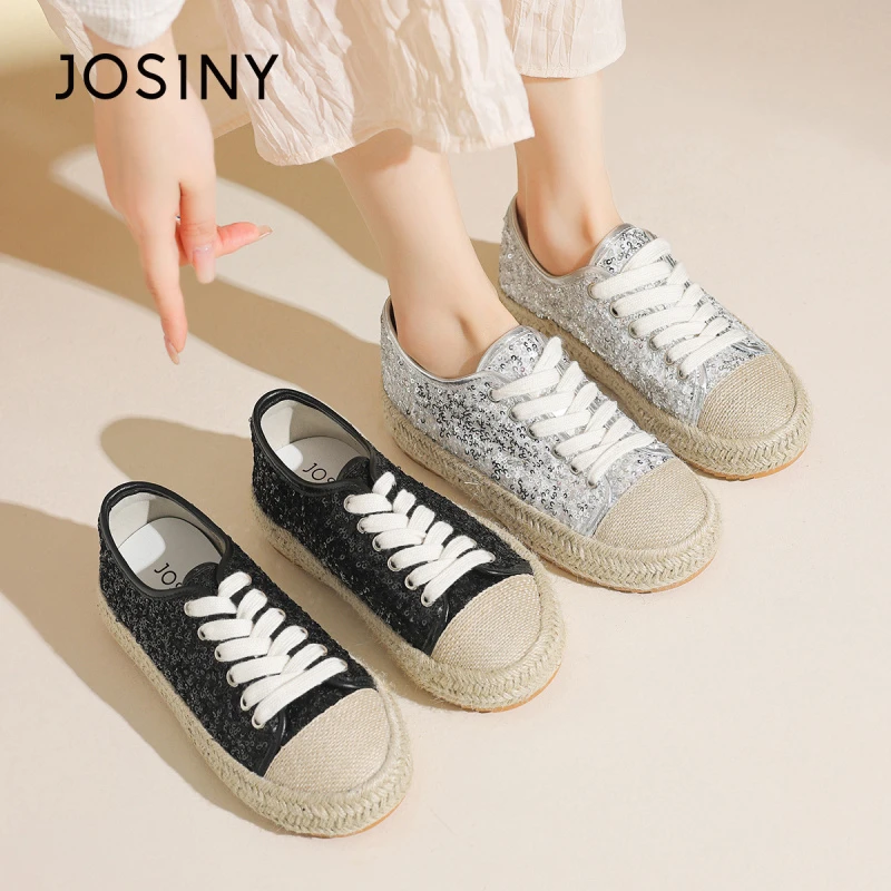 卓诗尼圆头简约户外运动松糕鞋2025年新款春季百搭显气质运动板鞋