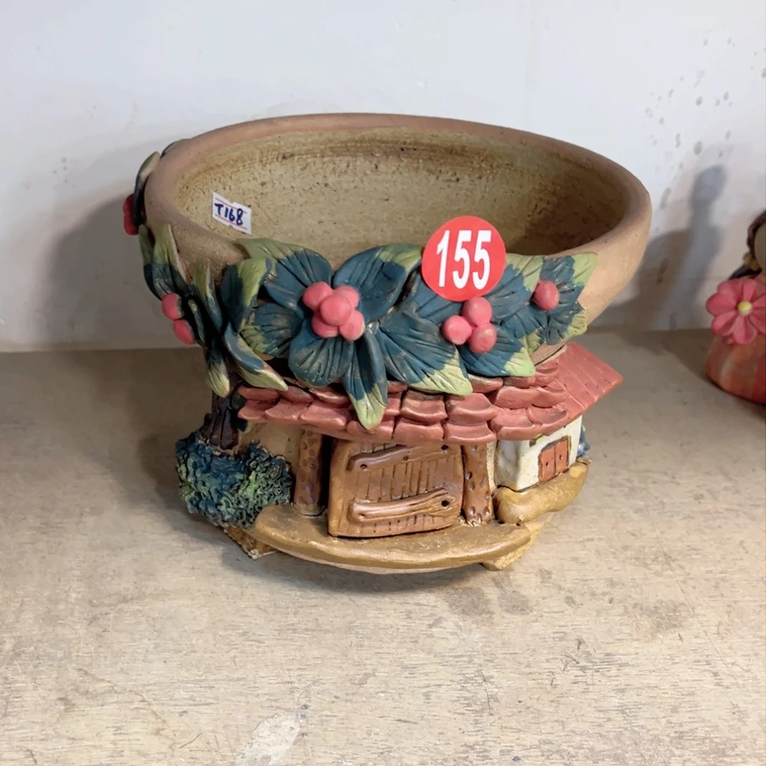 陶瓷微瑕155 号陶然花盆