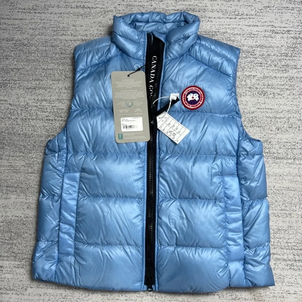 未使用 CANADA GOOSE 加拿大鹅 日光蓝色轻量化马甲背心羽绒服S/L