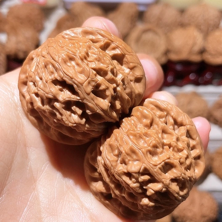 文玩核桃把件全品磨盘41尺