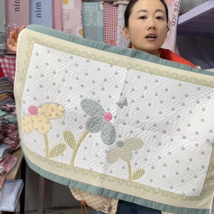 棉纱布特价绿色椰子树