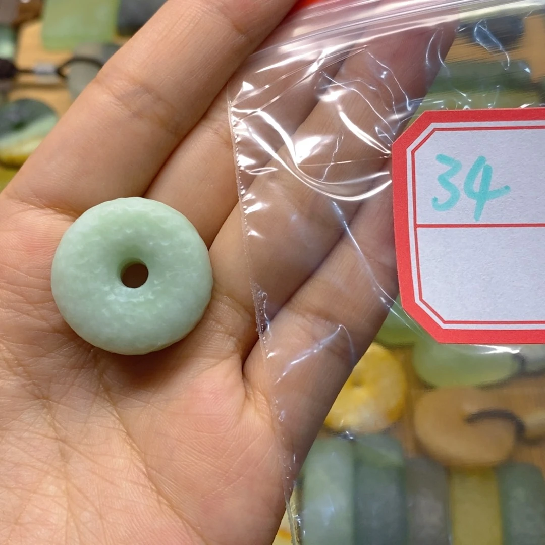 蛇纹石玉未镶嵌颈饰@****ꪜ