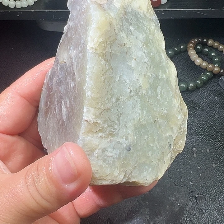 和田玉（糖玉）足银镶嵌车挂