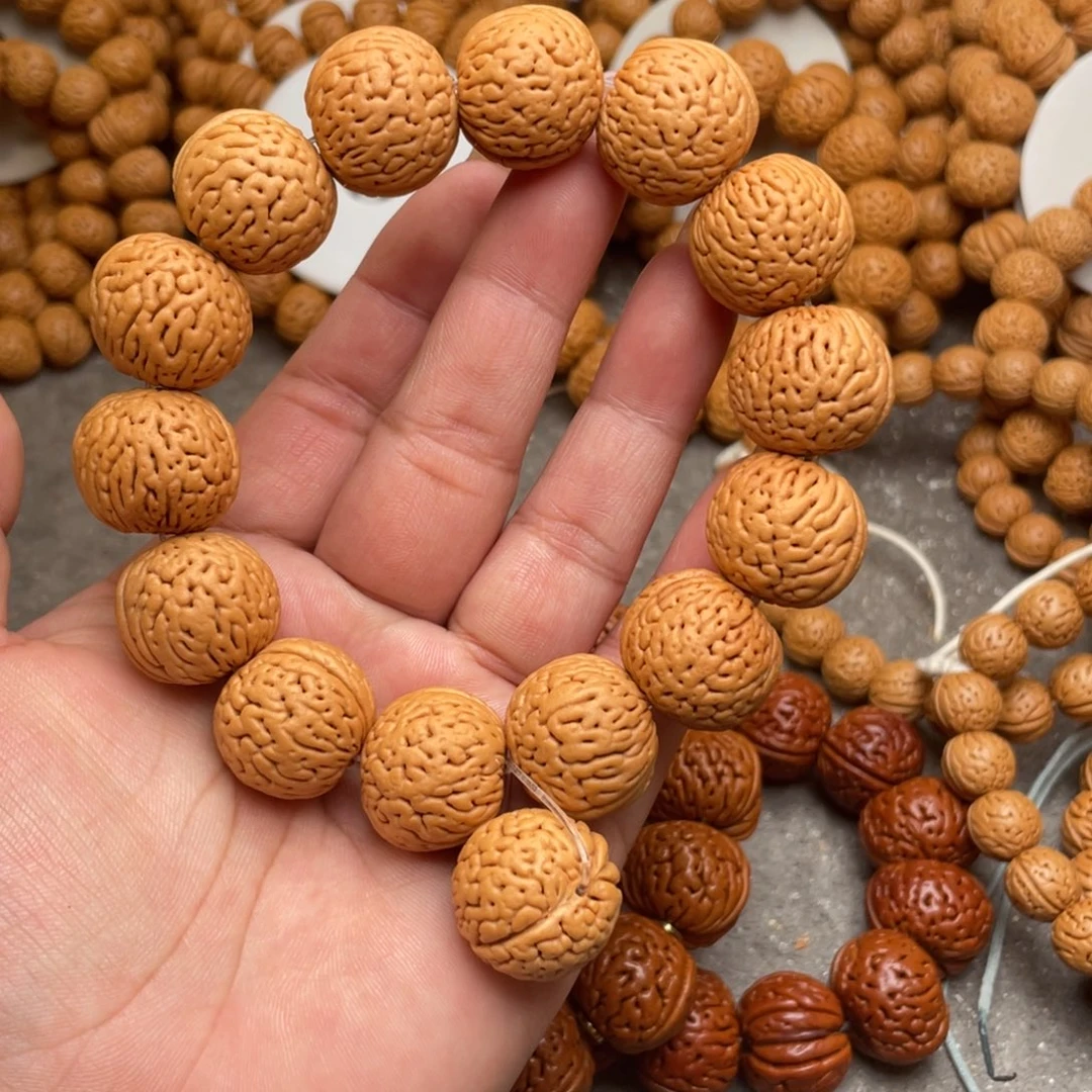 手串桃核白月光闪3