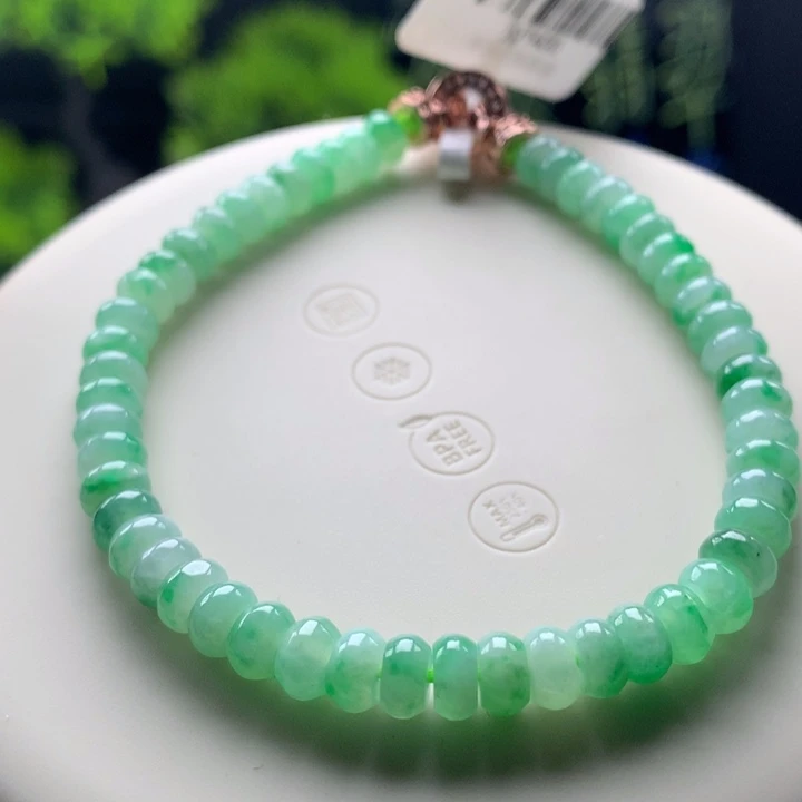 手链翡翠未镶嵌卡5.5