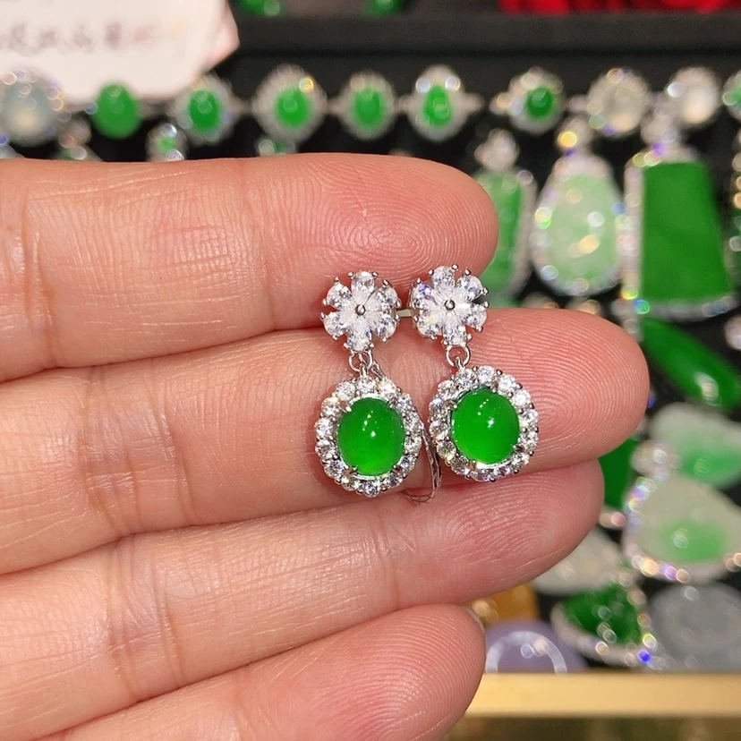 【闪购商品】未镶嵌翡翠耳饰天然翡翠