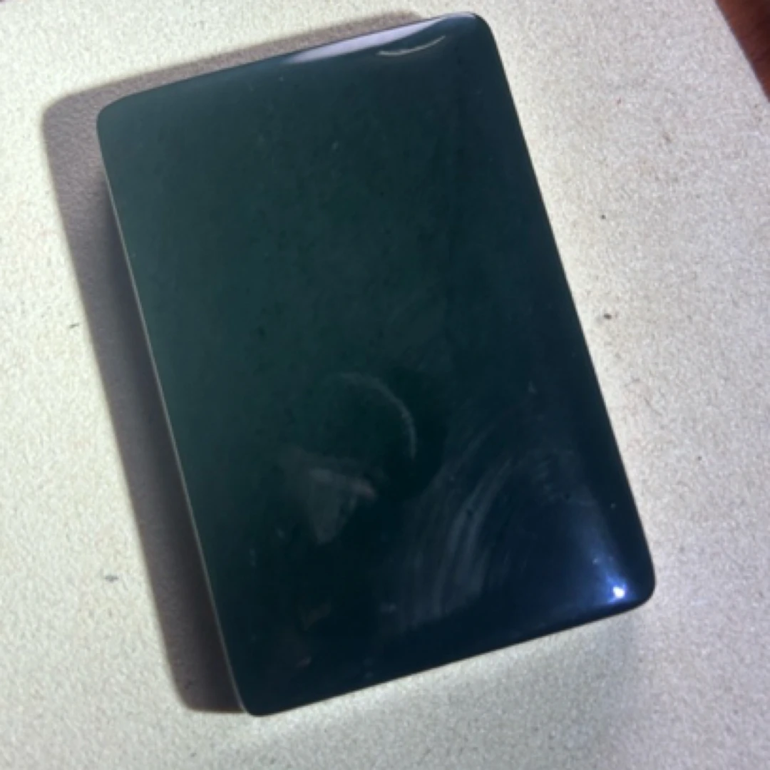 特润和田玉塔县黑油青平安无事牌46牌男女同款绿色雕刻