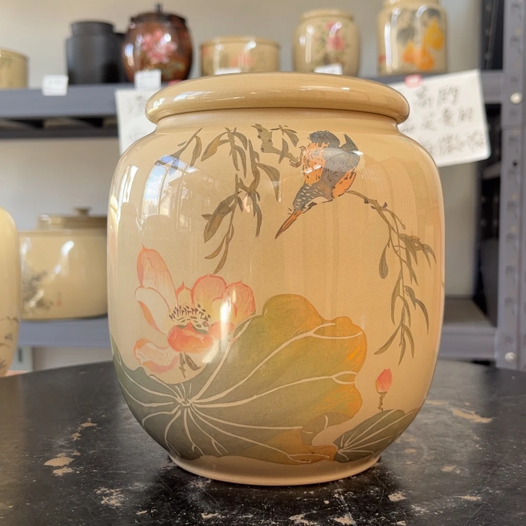 白泥水亮光存茶罐醒茶罐