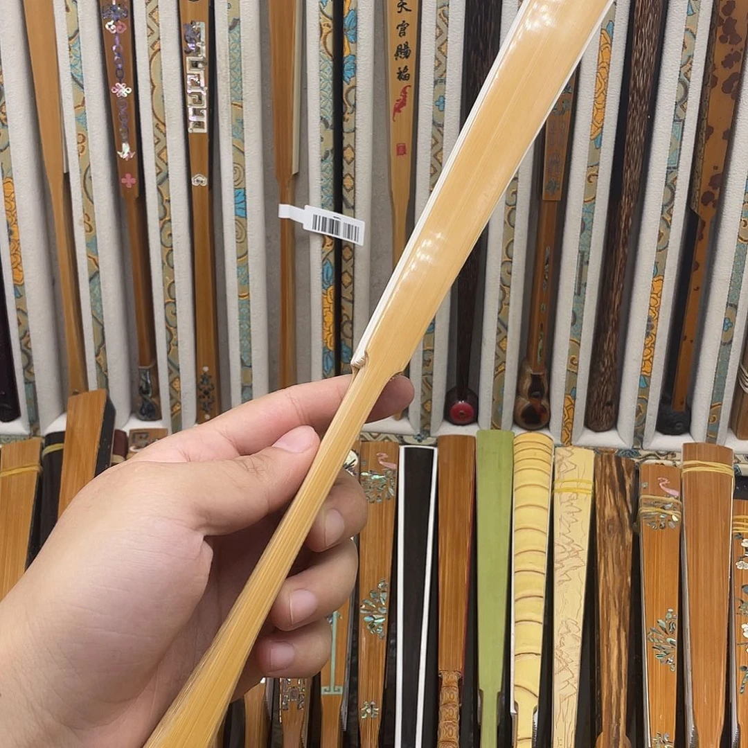扇子铭****刻一尺新料玉竹