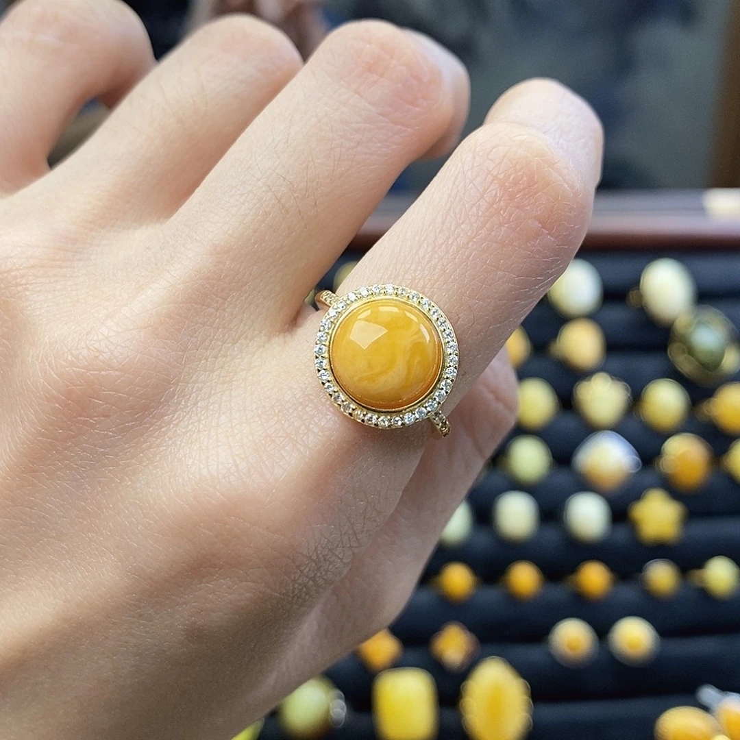 夏***檬琥珀未镶嵌裸石成品