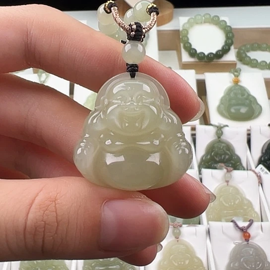 和田玉未镶嵌毛衣链