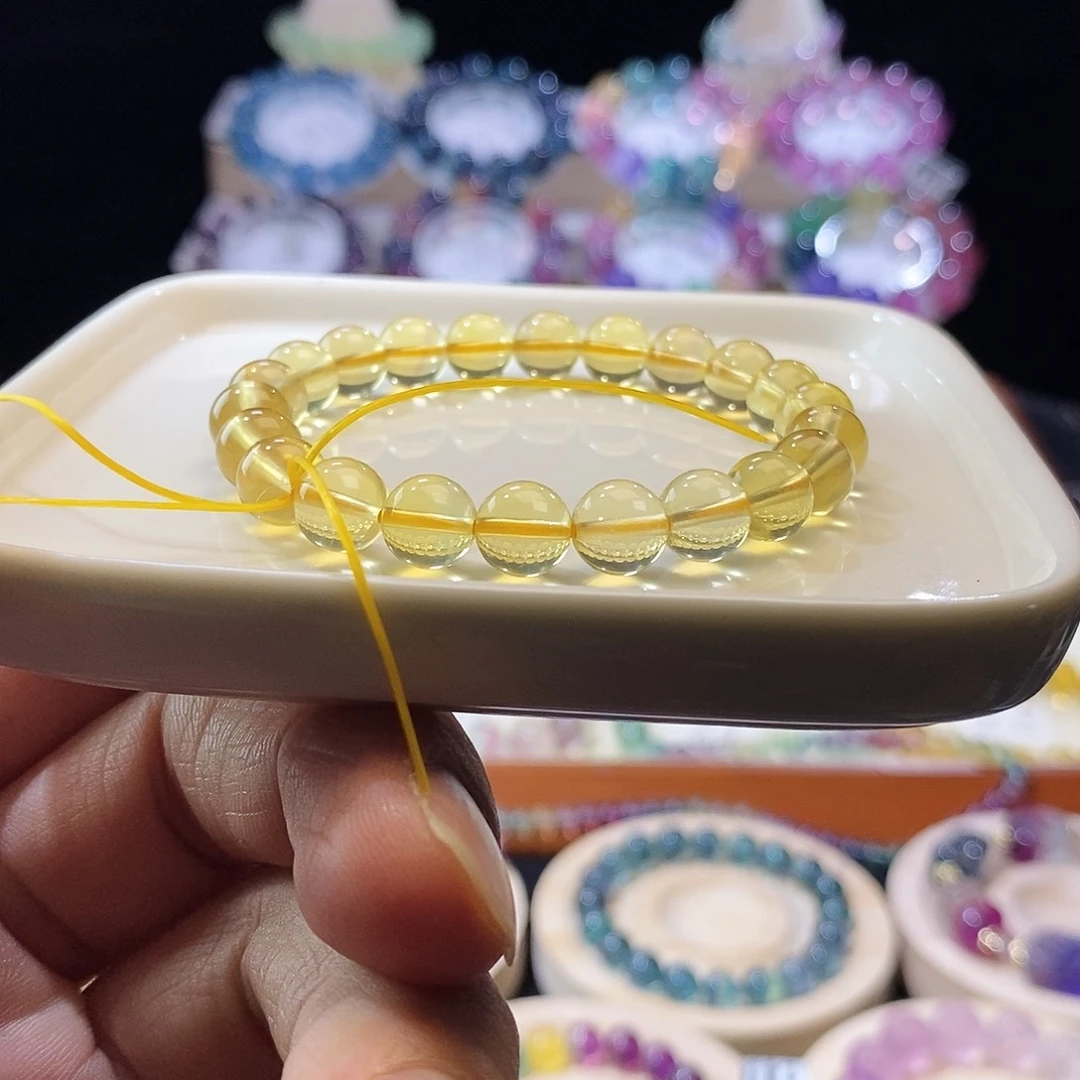 手链未镶嵌萤石金黄色8加