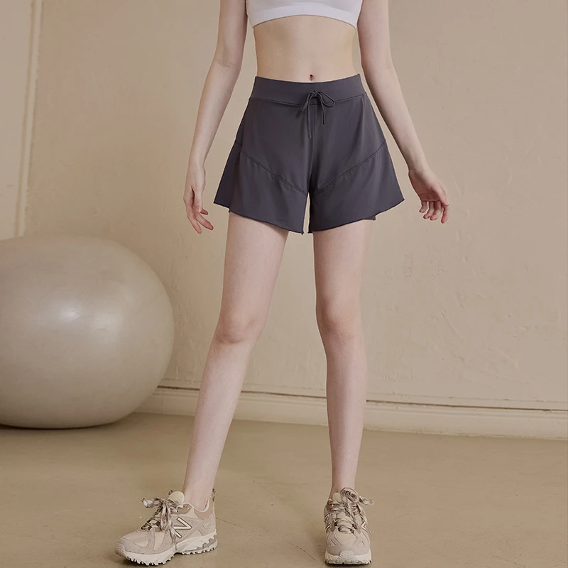 运动短裤女防走光速干健身裤高腰专业跑步训练瑜伽短裤外穿夏休闲