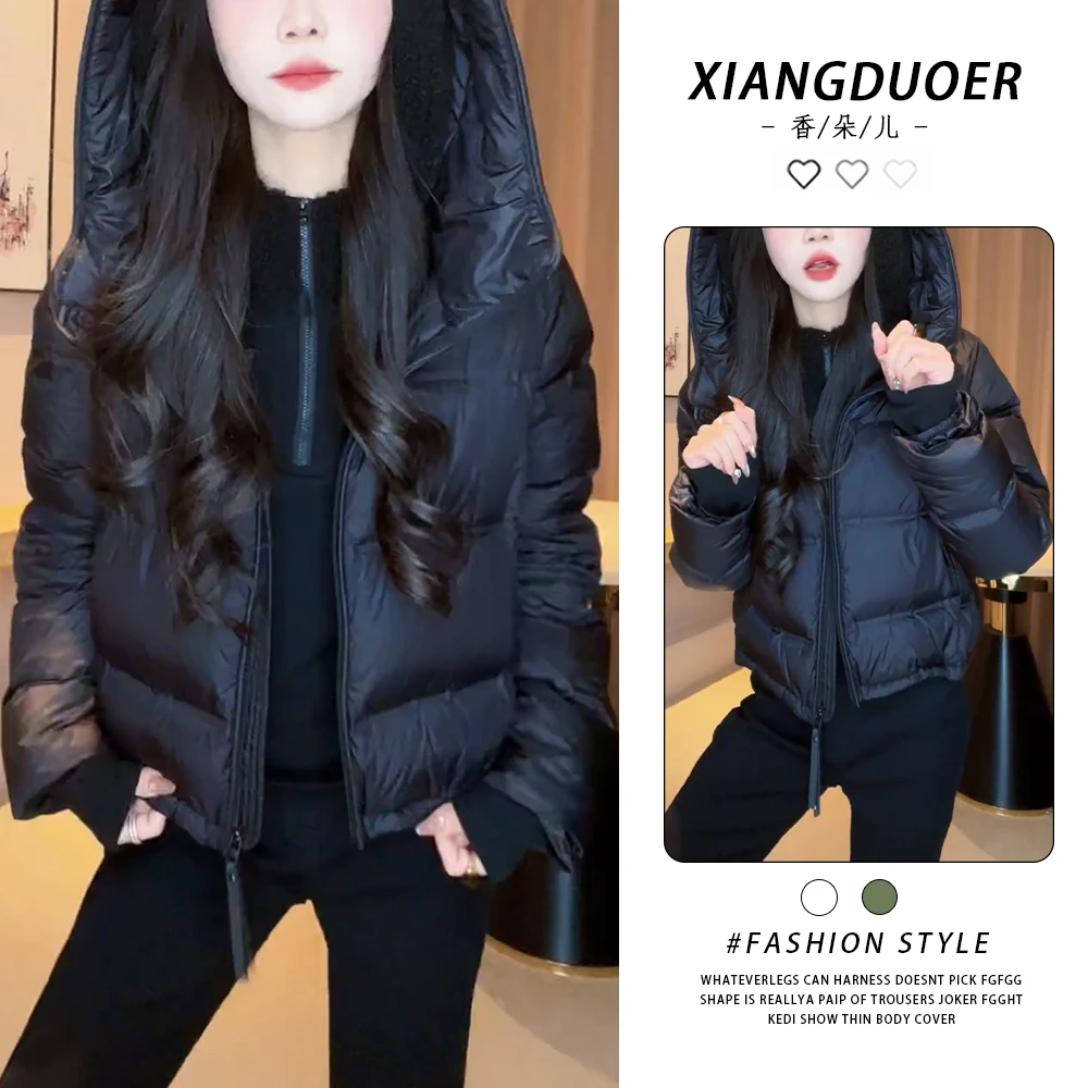 显白气质欧版棉服外套女冬季新款大码宽松慵懒时尚棉衣袄子2025