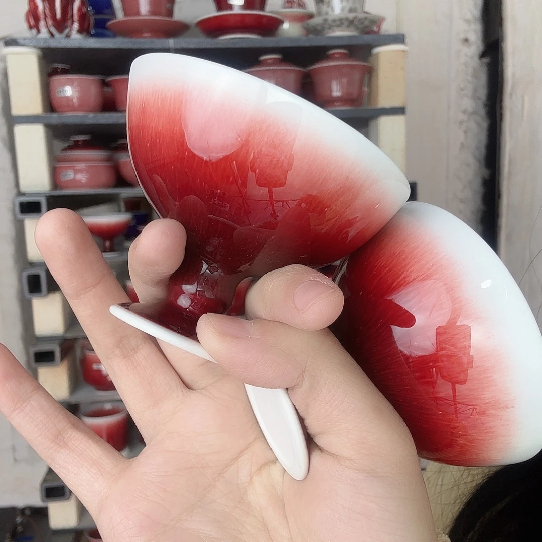 瓷片景德镇郎红陶瓷