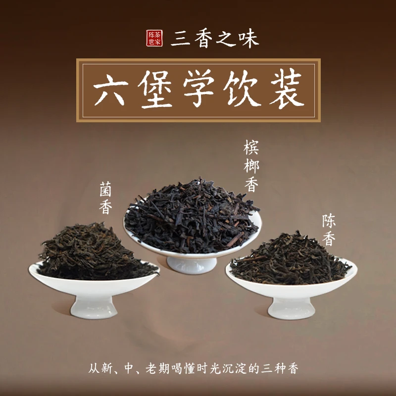 六堡学饮装-【菌香】新中老期六堡茶精选品鉴合集10克x3泡茶