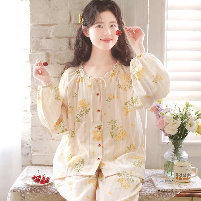 『茴香花』富朵春夏纯棉月子服产后哺乳衣怀孕期产妇薄款睡衣待产服