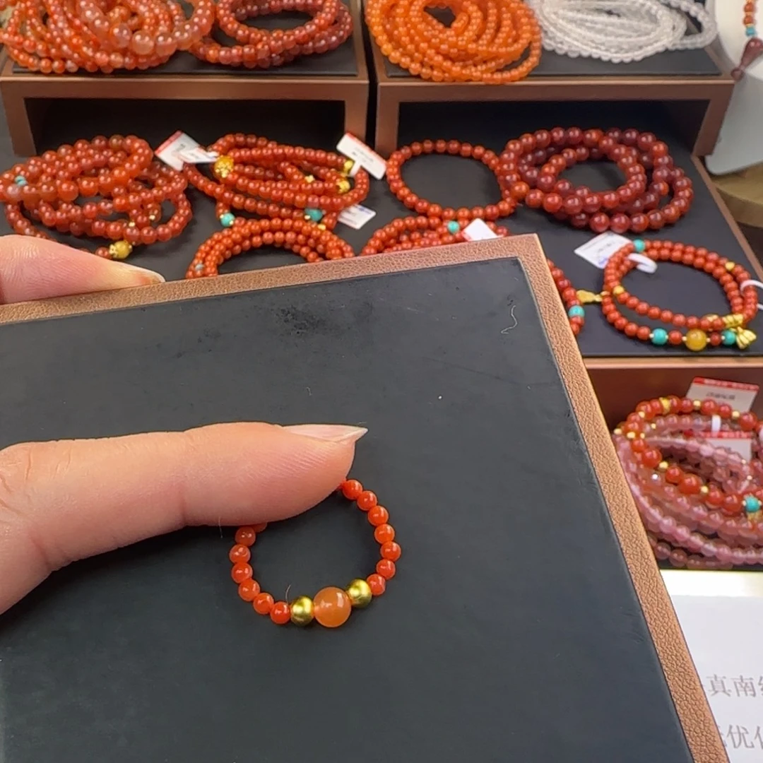 南红玛瑙未镶嵌手链