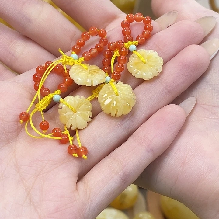 琥珀未镶嵌珠宝奇石琥珀蜜蜡J1多样性发其一
