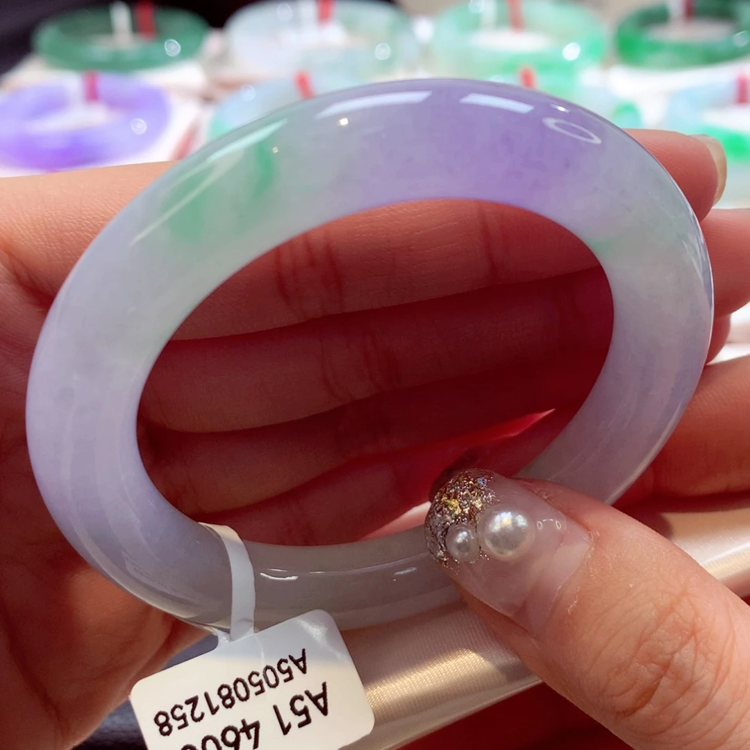 未镶嵌手镯翡翠24号圆条77