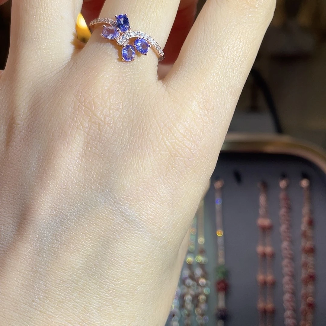 坦桑石手饰银S925镶嵌